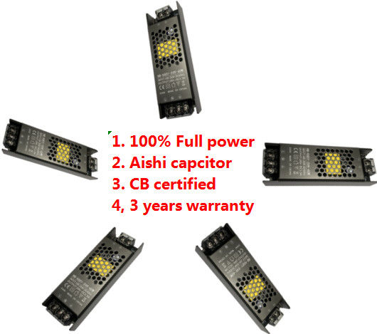 300W 12V 24V Black Power Supply 25A 12.5A Switching LED Strip Light Power Supply