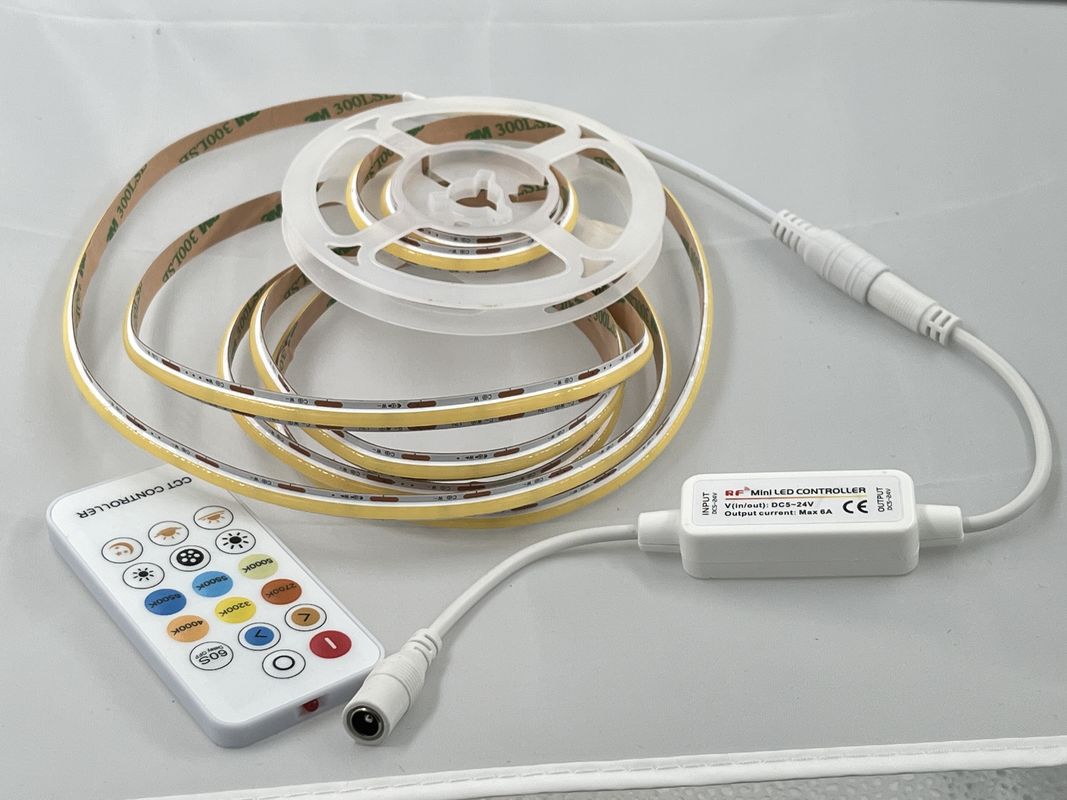 90 CRI COB 560leds CCT Enerji tasarrufu için Eco dostu aydınlatma için 8mm PCB