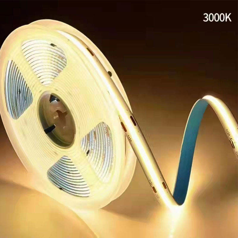 COB LED Şerit 320leds 2024 sıcak satış kesilebilir 12VDC CRI90 3000K 2700K 4000K 6000K COB oturma odası için LED şerit