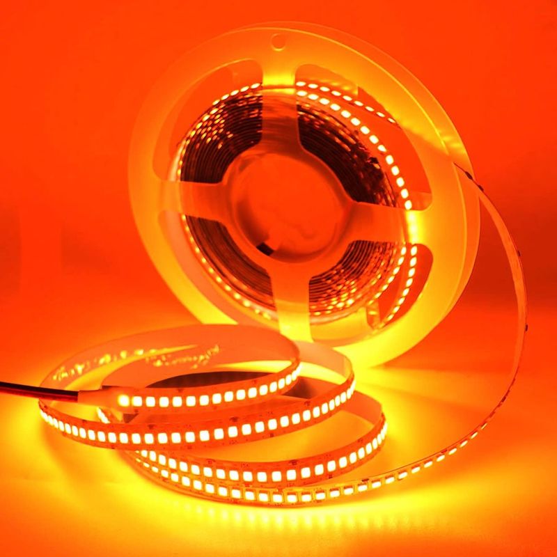 12V 240LEDS SMD 2835 LED Çizgi Işık 1200LEDs 16.4Ft Su geçirmez Renkler Kırmızı Yeşil Mavi Turuncu Bar için