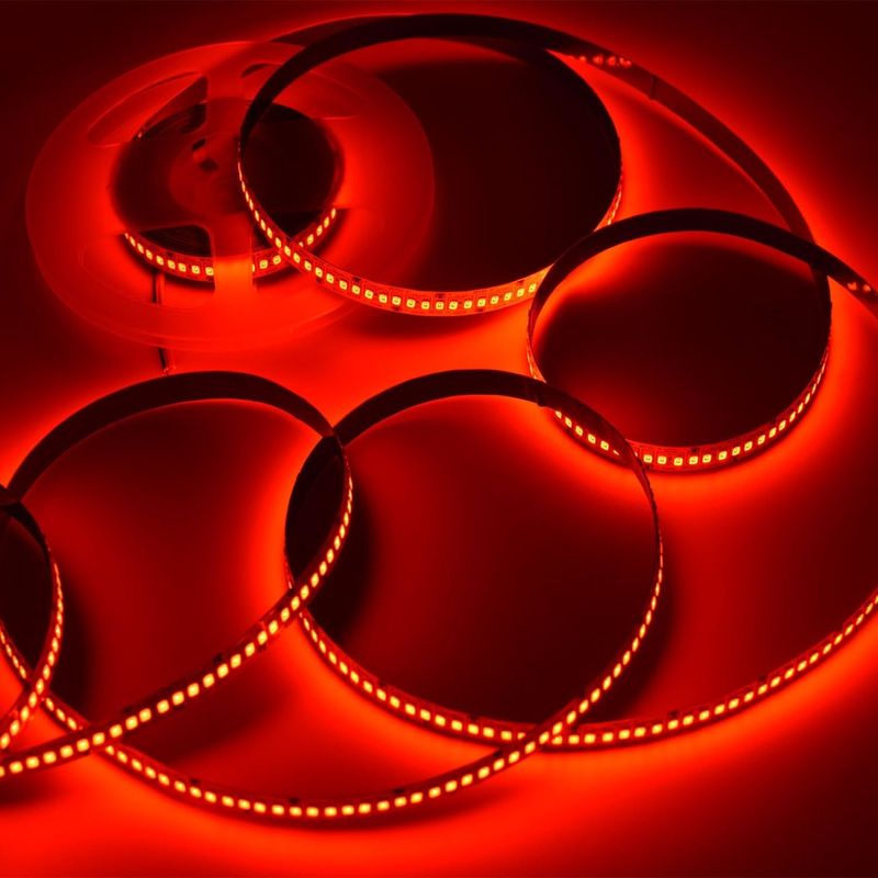 24V Yüksek Parlaklık 240LEDS SMD 2835 LED Çizgi Işık 1200LEDs 16.4Ft Su geçirmez Renkler KTV için Kırmızı Yeşil Mavi Turuncu