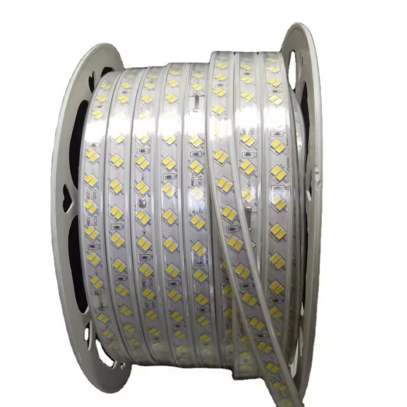 220V SMD5630 5730 120 LED şeridi uzun ömürlü çift sıra tasarımı ile Avrupa'da CE / RoHS sertifikaları