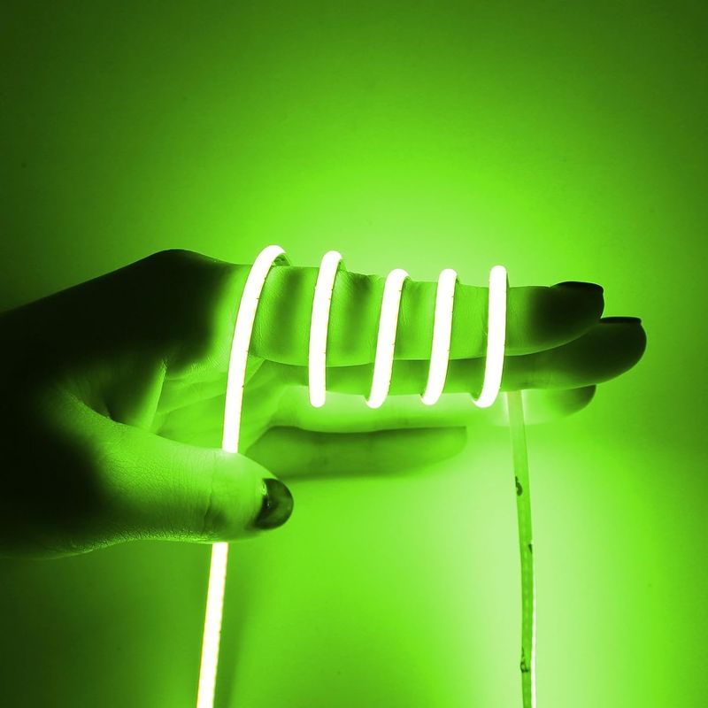 3mm Genişliği Süper Dar COB LED Şerit 400Leds / m Buz Mavi 5m Daha Uzun Yaşam Süresi Özel aydınlatma