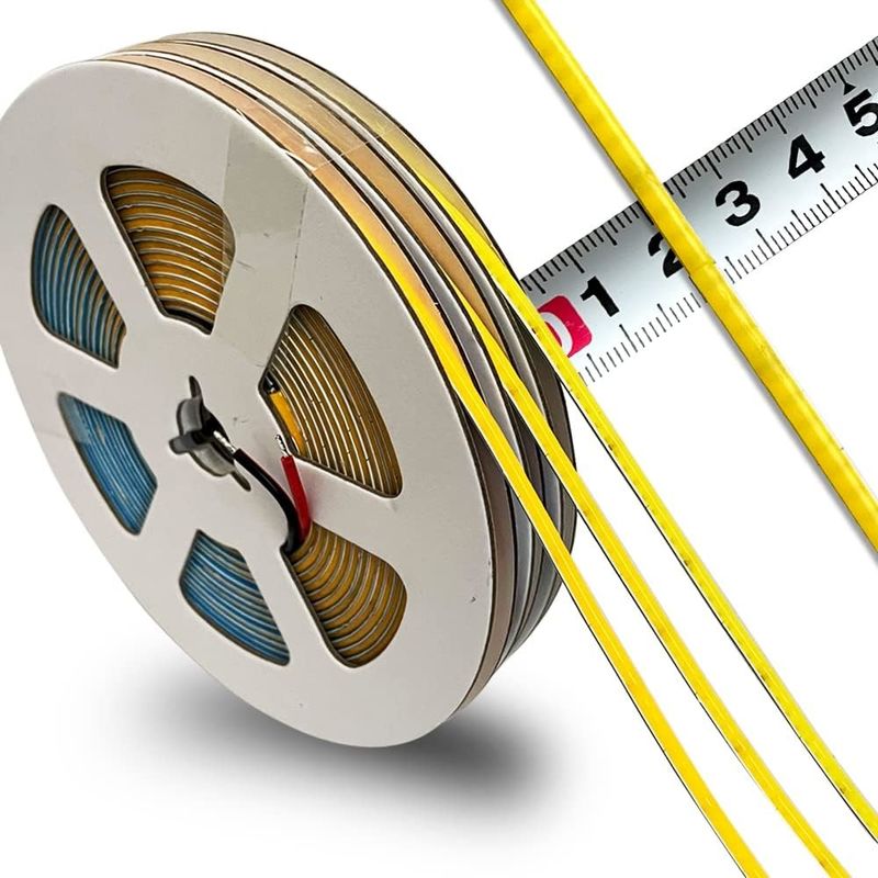 3mm Genişliği Süper Dar COB LED Şerit 400Leds / m Buz Mavi 5m Daha Uzun Yaşam Süresi Özel aydınlatma