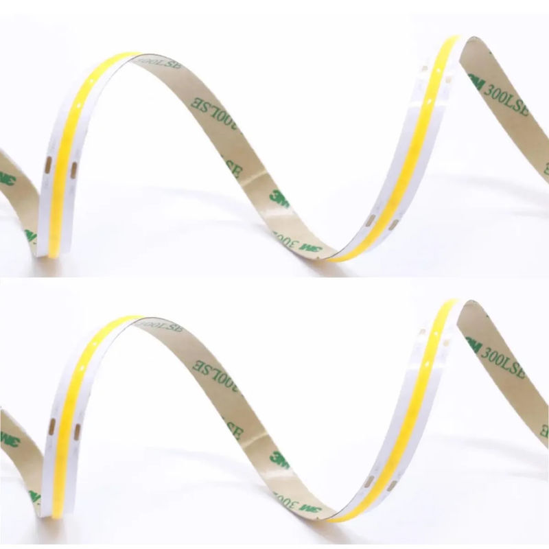 Sıcak Satış 480LEDs 12W/M Dimmable IP20 90Ra COB LED Şerit 12V/24V Giriş Voltajı