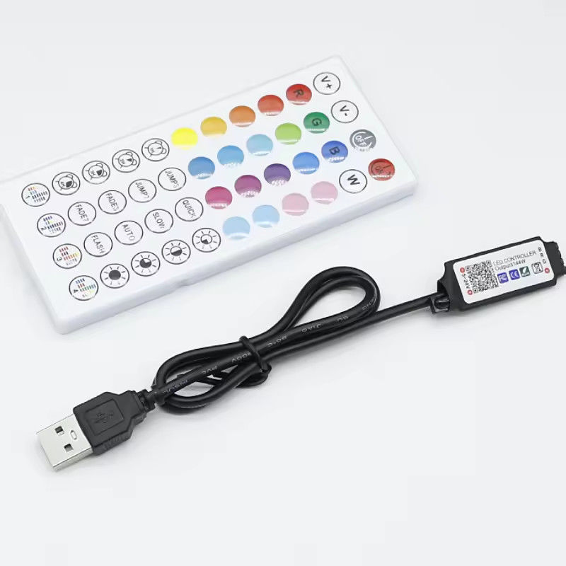 Akıllı LED 5V 44ekys RGB LED Şerit Kontrolörü wifi tuya APP USB Bluetooth dimmer luce striscia LED Şerit Kontrolörü