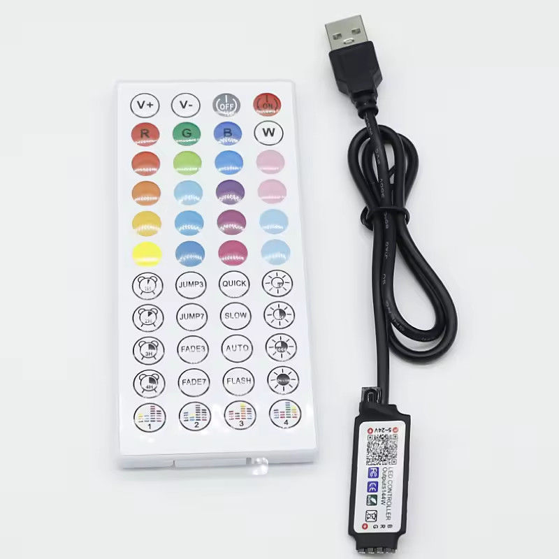 Akıllı LED 5V 44ekys RGB LED Şerit Kontrolörü wifi tuya APP USB Bluetooth dimmer luce striscia LED Şerit Kontrolörü