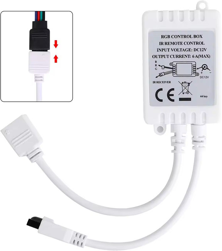 Orijinal Fabrika 44key 5V 12V 24V RGB led Kontrolör RF kablosuz led ışık Monochrome Dimmer led için uzaktan kumanda