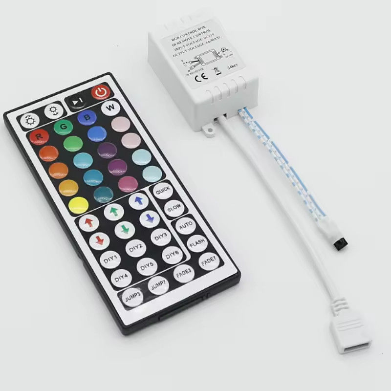 Orijinal Fabrika 44key 5V 12V 24V RGB led Kontrolör RF kablosuz led ışık Monochrome Dimmer led için uzaktan kumanda