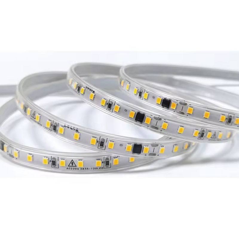120LED / m Kapalı için esnek LED şeridi Sürücüye gerek yok CRI80 2835 SMD 8mm PCB Uzunluğu 5M/10M