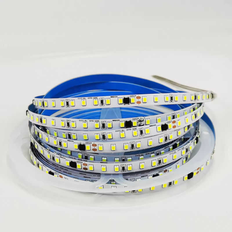 120LED / m Kapalı için esnek LED şeridi Sürücüye gerek yok CRI80 2835 SMD 8mm PCB Uzunluğu 5M/10M