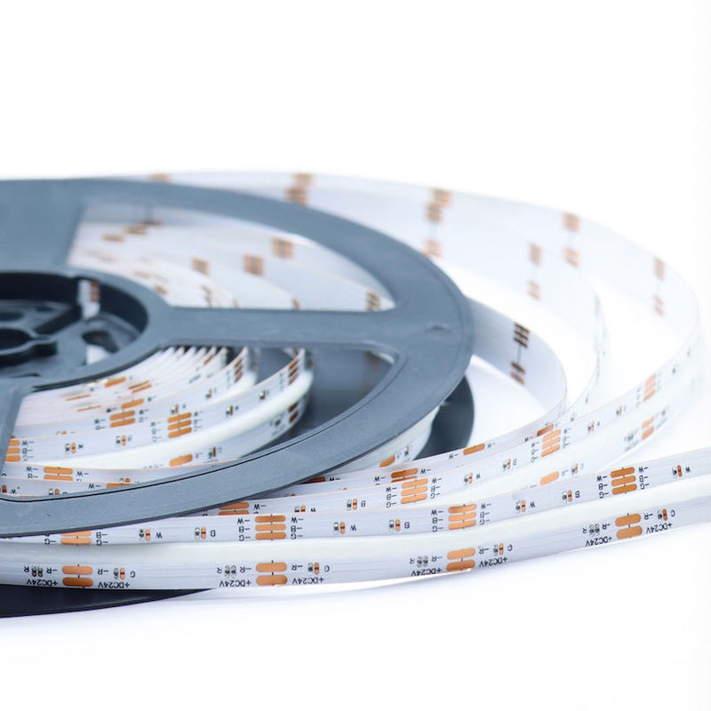 784 LED/m RGBW Chip COB LED şeritleri -20°C 60°C DC 24V Giriş Voltajı