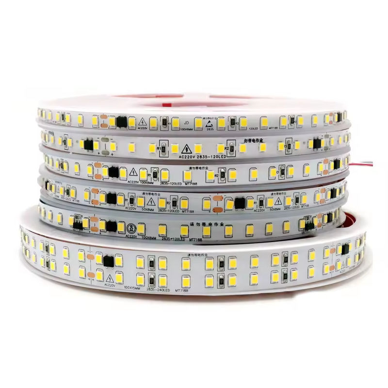 Sıcak satış Yüksek Voltajlı Sürücü Ücretsiz LED bant AC110V 220V 240leds/m LED şeridi kanal harfleri için Kabinetin Altındaki Tabela