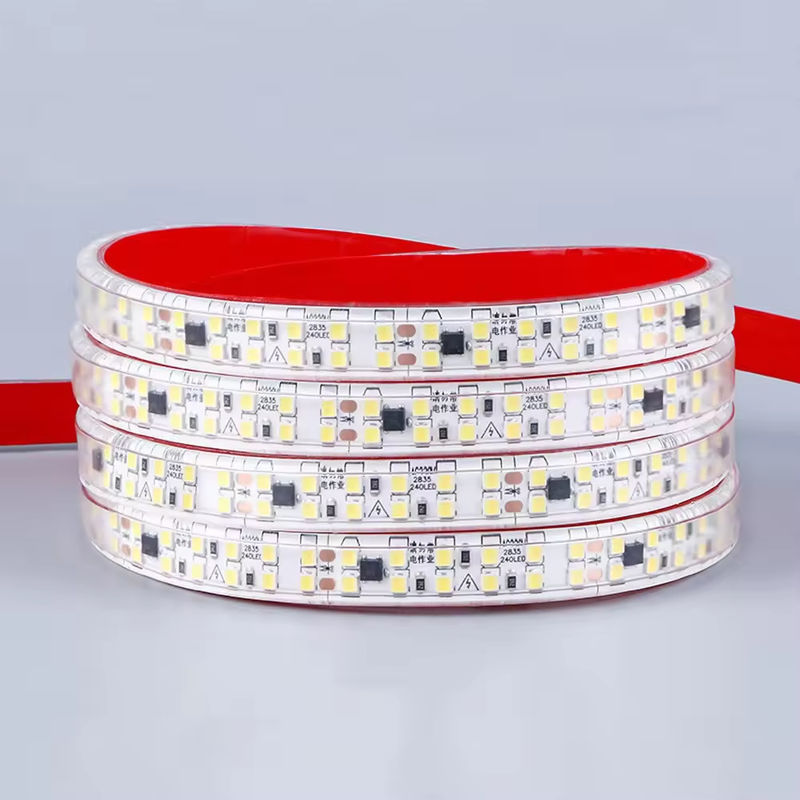 Ücretsiz sürücü Ip44 220V 110V 2835 240led 10cm kesik geri çubuğu 127V su geçirmez 10cm kesik esnek LED şeridi dış mekan için