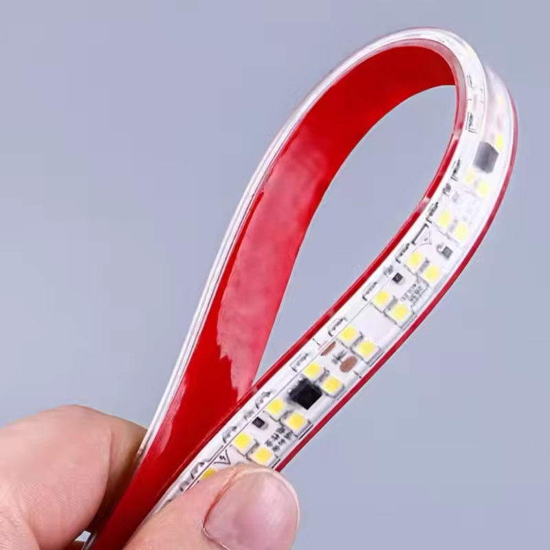 Sürücüsüz Yüksek Voltaj 220V Sürücüsüz Kendi kendine yapışkan Işık Çubuğu 240leds smd 2835 IP67 IP65 Dekoratif Hat Işık