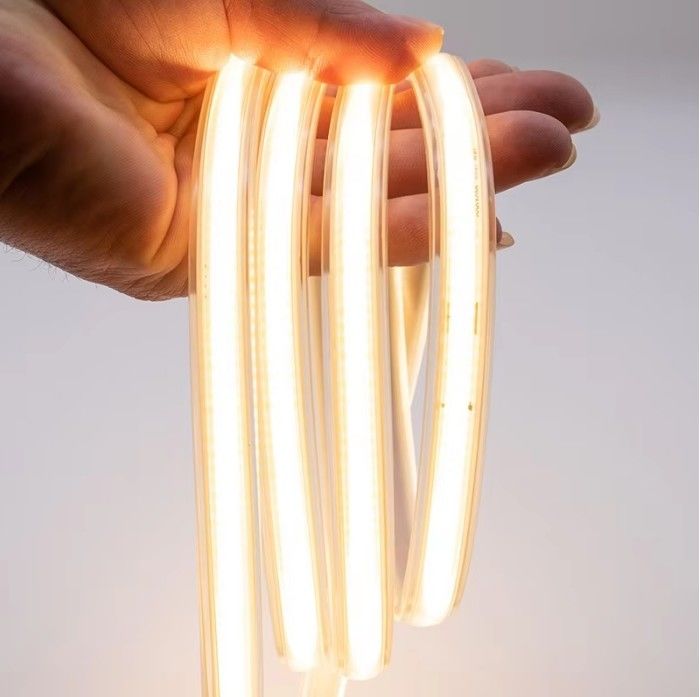 COB 288LED yüksek voltajlı kapalı ve açık hava esnek COB LED şerit lambası 110V 220V