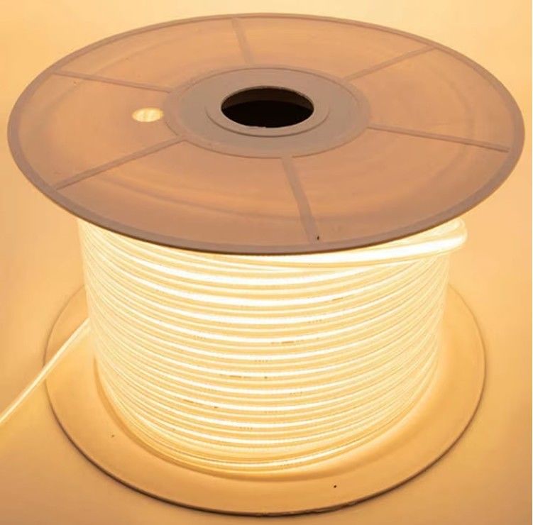 COB 288LED yüksek voltajlı kapalı ve açık hava esnek COB LED şerit lambası 110V 220V