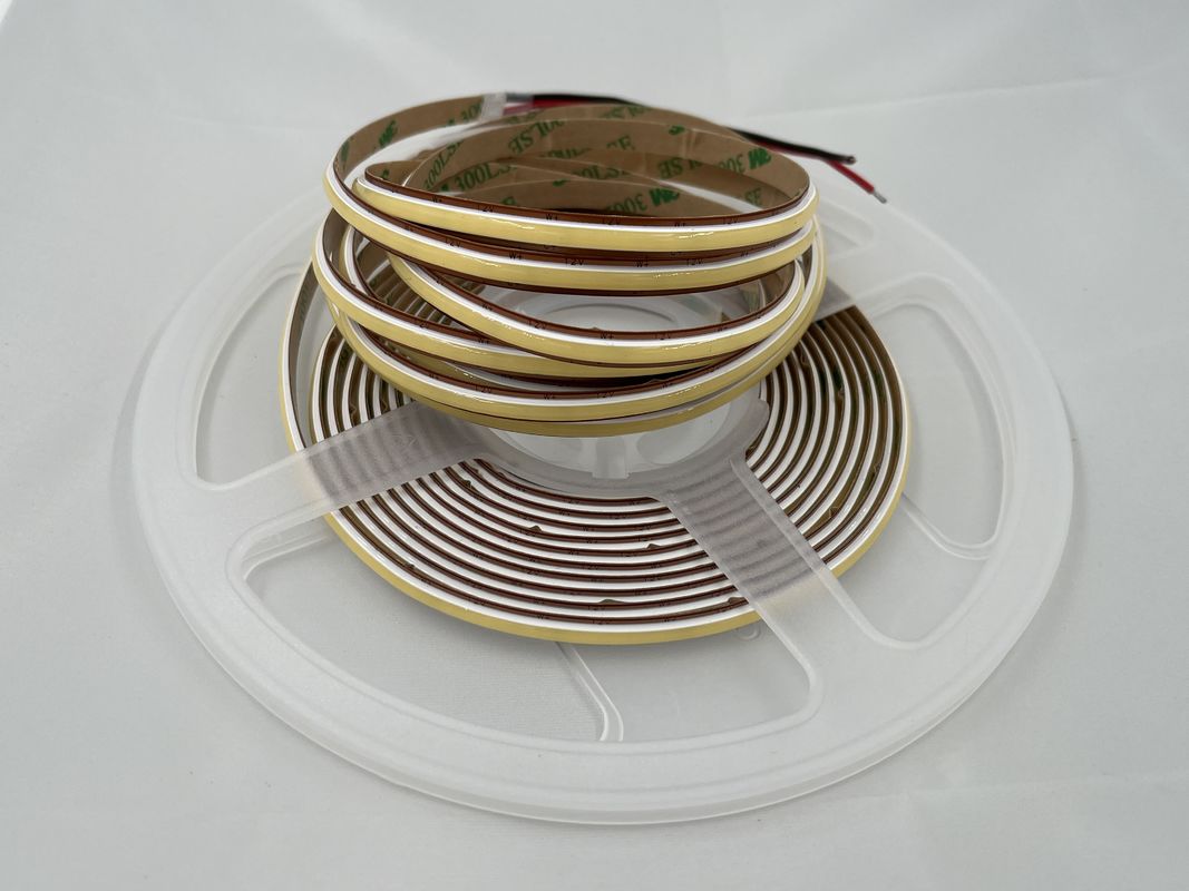 12V COB576Led/M 6.6MM Genişliği Düzenlenebilir 2700K 6500K CCT COB LED Şerit Esnek Aydınlatma CE Sertifikalı