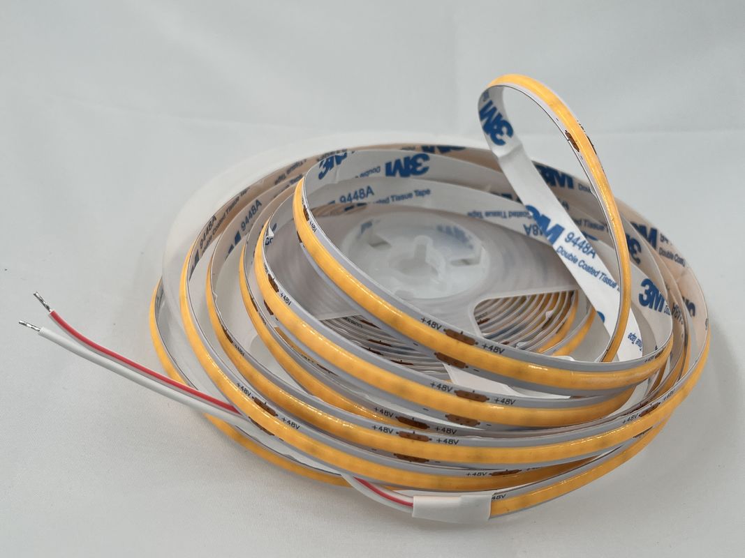 48V COB 320leds/M 90CRI Dimmable 100lm/W 11W/M Fleksibel COB LED Çizgi Işık İç Dekorasyon için