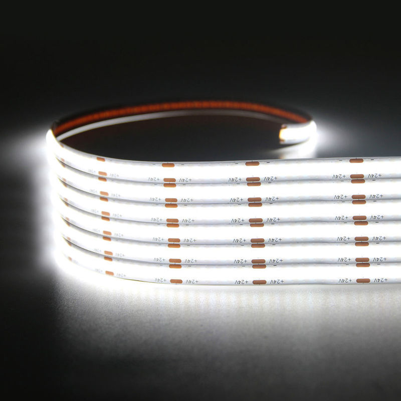 320LEDs/m LED COB Esnek Şerit DC24V 12V 5m 10W Manzara Aydınlatması için -25 50C CRI 90