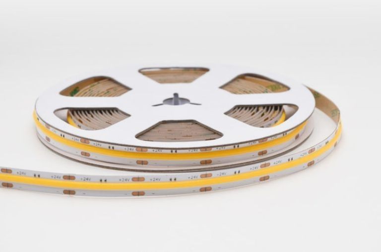 320LEDs/m LED COB Esnek Şerit DC24V 12V 5m 10W Manzara Aydınlatması için -25 50C CRI 90