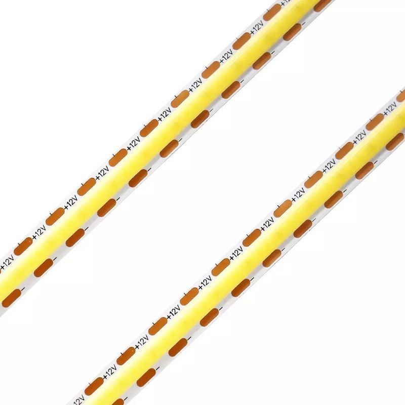 320Leds Esnek LED Şerit Beyaz/Sıcak Beyaz DC24V 8mm Genişliği Entegre COB LED Işık