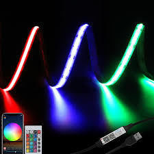12v / 24V 8mm 90Ra 320d fob Altın Profili COB Dekorasyon için LED şeridi