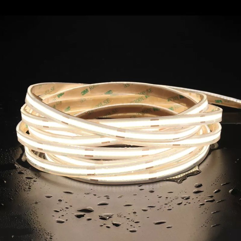 12V 24V Su geçirmez IP65 IP67 IP68 CRI90 Sessizleştirilebilir 5M Esnek COB LED Çizgi