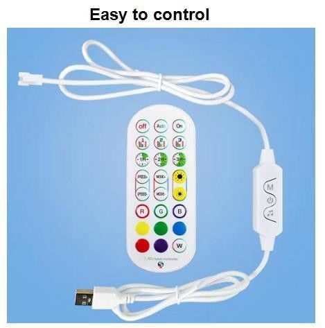 Modern Dekoratif İçişleri Işıklandırma LED Yatak Lambası RGB IC Akıllı Köşe Atmosfer Işığı