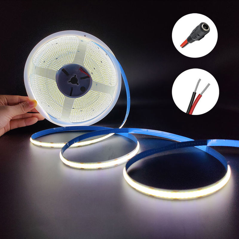 İç dekorasyon için gerçek çift PCB düşük voltajlı COB LED şeridi ve 0.2kg ürün ağırlığı