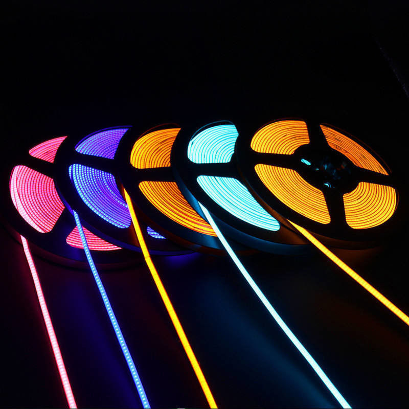 İç dekorasyon için gerçek çift PCB düşük voltajlı COB LED şeridi ve 0.2kg ürün ağırlığı