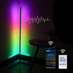 Modern Dekoratif İçişleri Işıklandırma LED Yatak Lambası RGB IC Akıllı Köşe Atmosfer Işığı