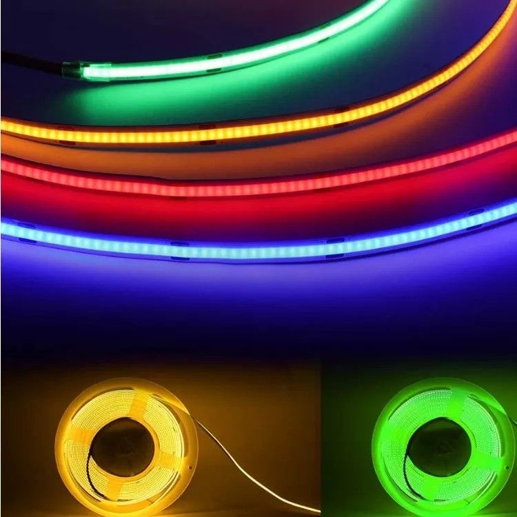 8mm Led Cob Şerit 24v Işık Şeridi Usb Tv Arka Işık Flex 12v Ultra İnce Küçük Cob Led Şerit Işık