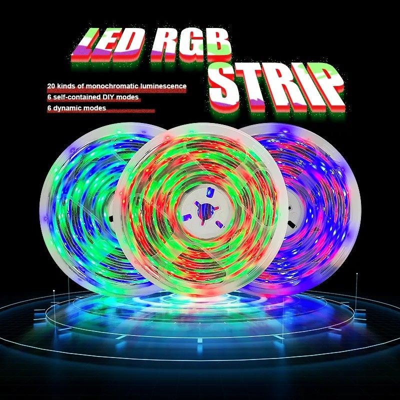 Ev Barı LED Işık Şeritleri Bahçe Tasarımı Destek Dimmer 12V 32ft Akıllı 5050 RGB 1670