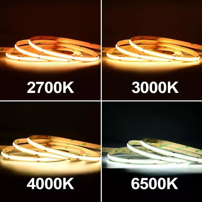 12W Su geçirmez IP20 COB 480 LEDler 12V 8mm 10mm LED Çizgi Işık Bahçe Dekorasyonu