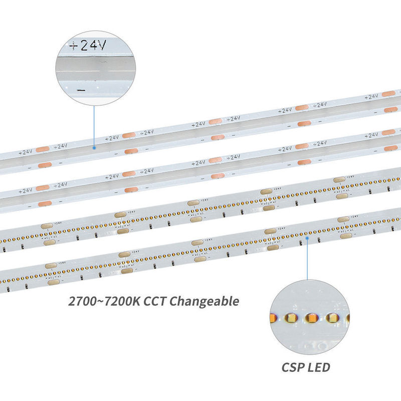 120 derece ışın açısı COB 320 LED 24V 8mm 10mm LED Çizgi Işık Bahçe Dekorasyonu için