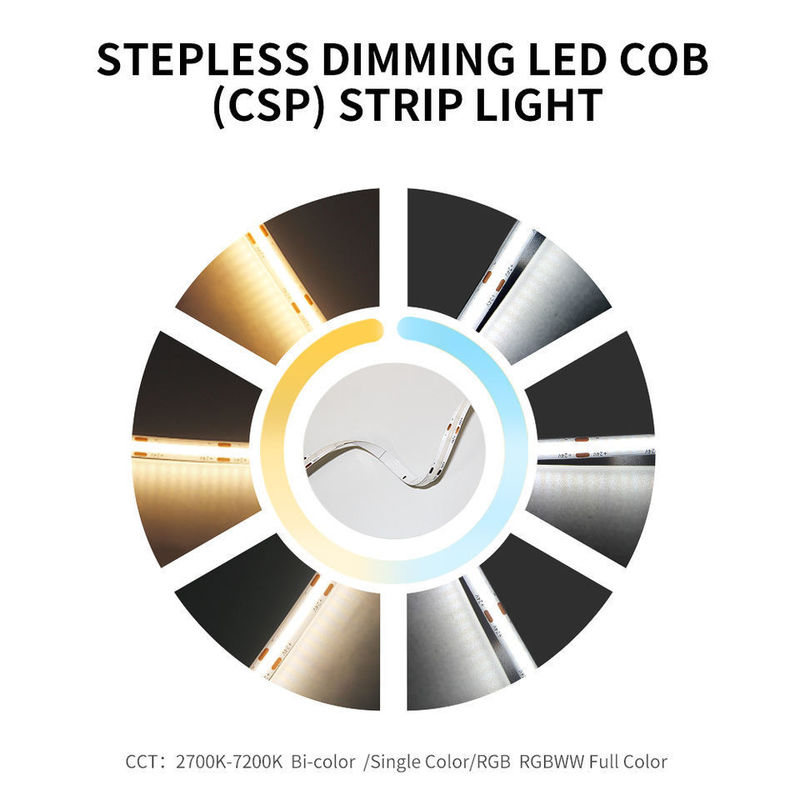 120 derece ışın açısı COB 320 LED 24V 8mm 10mm LED Çizgi Işık Bahçe Dekorasyonu için