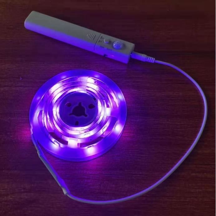 SMD2835 LED Çizgi Işık Hareket Algılayıcı 1m Uzunluk USB Şarj edilebilir Gün ve Gece Modu