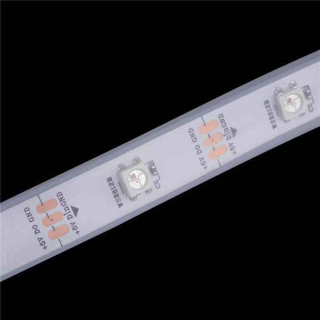 Su geçirmez 12V ws2812 ws2811 Led Şerit 60LEDs Magic Color RGB Dekorasyon için CRI Ra 80