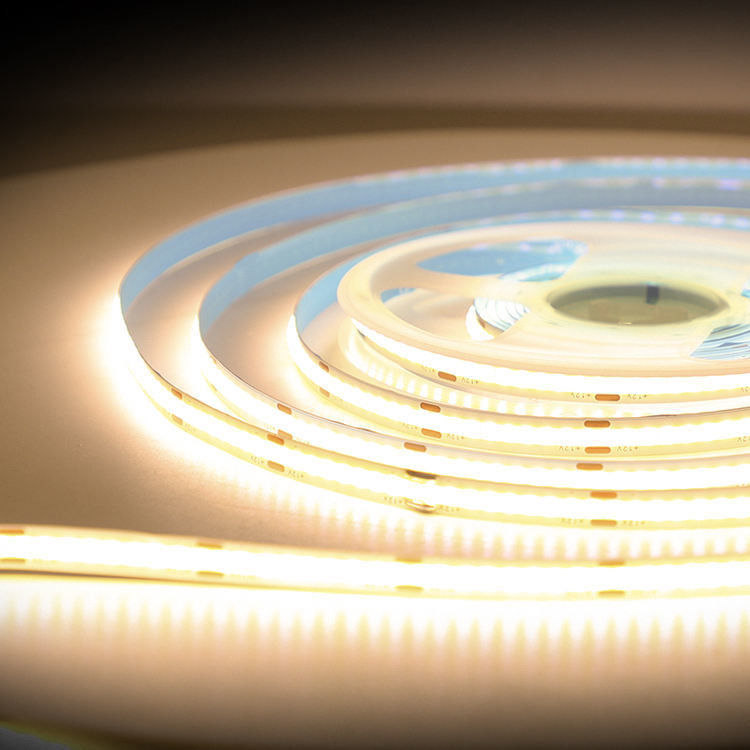 Su geçirmez COB 252leds CRI90 12V 24V Düşükleyici İçeriye Dışarıya Dekorasyon 5M Esnek LED Şerit