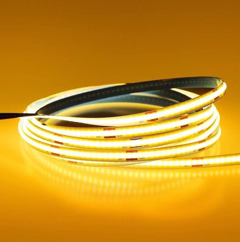 12v 24v 480 led Ce Rohs 3 Fleksibel Light Cob Led Şerit