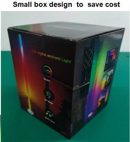 Ev Otel Işıklandırma RGB Renk Değişimi ve Metal Cam Gölgesi ile Dekoratif Yer Lampası