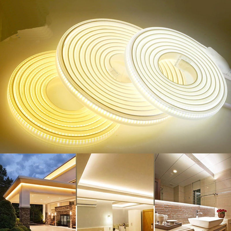 220v 280LEDs/m Beyaz/Sıcak Beyaz/Nötral Beyaz COB LED Şerit CE RoHS 100m 50m Yüksek Voltaj