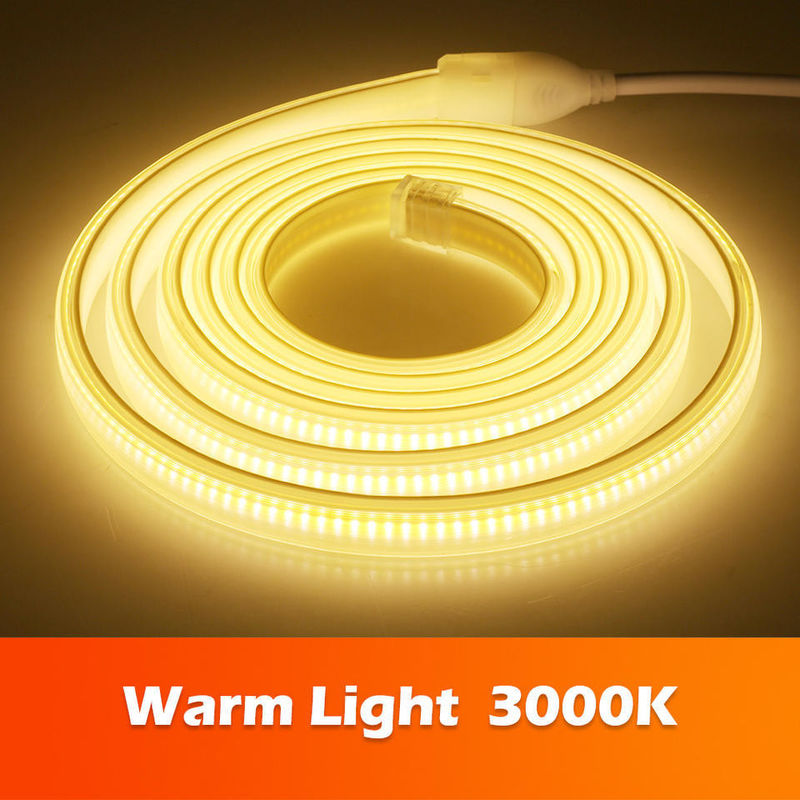 220v 280LEDs/m Beyaz/Sıcak Beyaz/Nötral Beyaz COB LED Şerit CE RoHS 100m 50m Yüksek Voltaj