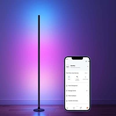 Yatak odası RGB IC Oyun Işıkları Oturma Odası Ambient Mood Light Standing LED Corner Floor Lamp