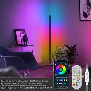 Yatak odası RGB IC Oyun Işıkları Oturma Odası Ambient Mood Light Standing LED Corner Floor Lamp