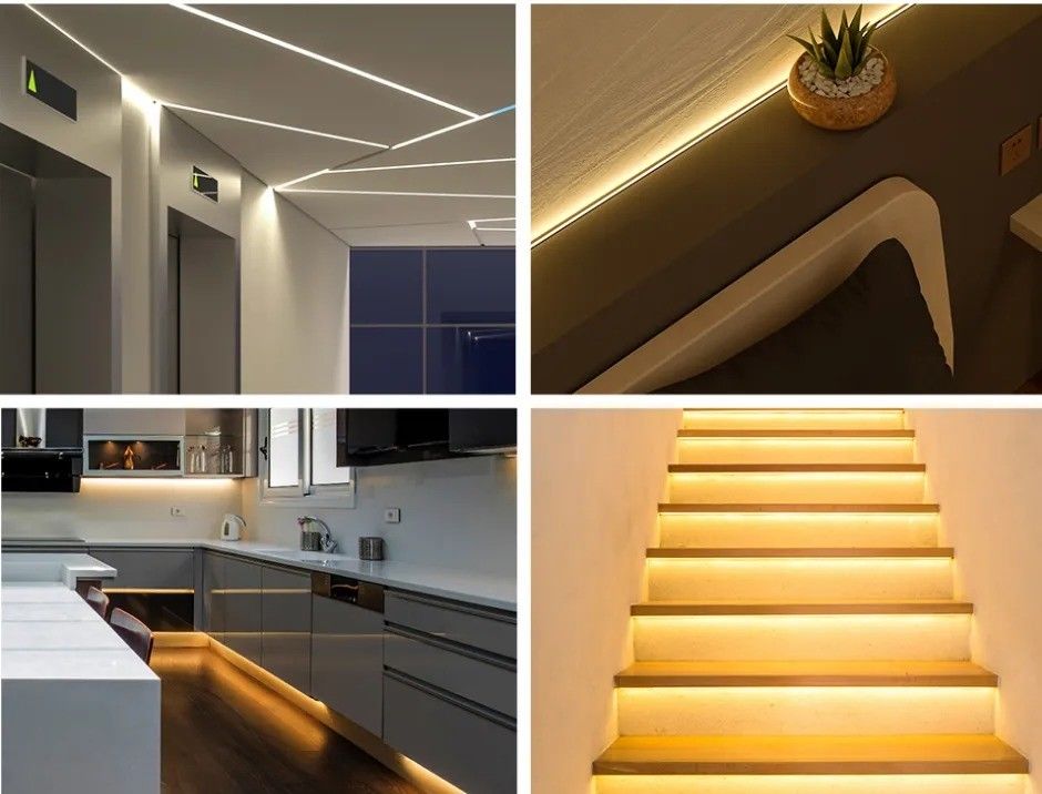 Yüksek yoğunluklu 880lm Ra90 Esnek COB LED Şerit Işığı 5V 300 LED / m Mutfak Arkaplanı