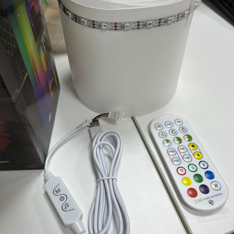 2- RGB IC Akıllı Köşe Işığı Uzaktan Denetimli Tuya Destek Google Alexa LED Köşe Yer Lâmpesi Oturma Odası için