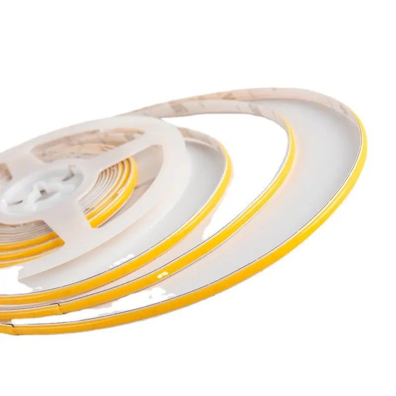 IP20 12V 24V 8W 3000K 4000K 6000K CRI90 8mm 320leds 3'lü esnek COB LED şeridi