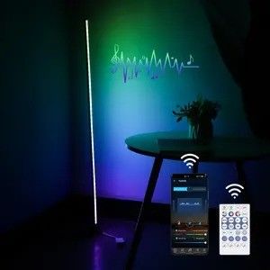 Akıllı Ev Yatak Odası için Özel Atmosphere Wifi Uygulama ve Uzaktan Kumanda LED Yatak Lambası